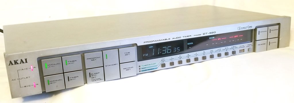 V323 AKAI DT-320 プログラムオーディオタイマー オーディオ機器
