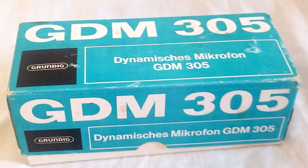 Microphone dynamique Grundig GDM 305 vintage fabriqué en